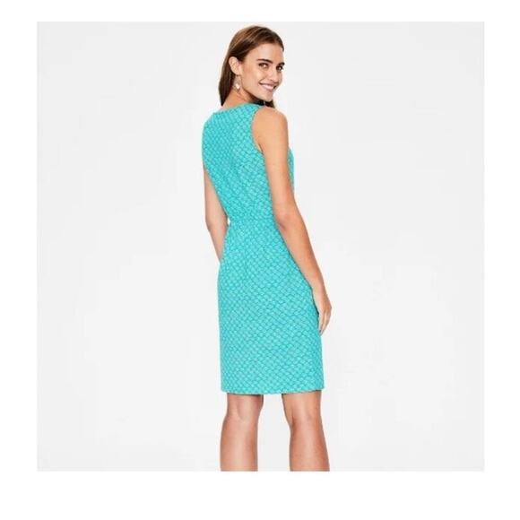 Boden Melinda Dress Aqua With Pockets Size 16R - Picture 3 of 8